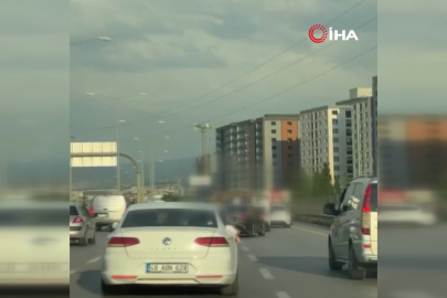 Bursa'da düğün konvoyunda pes dedirten görüntüler!