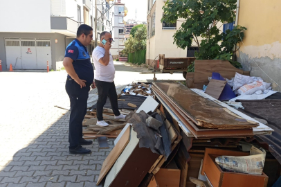 Bursa Gemlik'te zabıta ve temizlik işleri ekiplerinden yaz sezonu denetimi