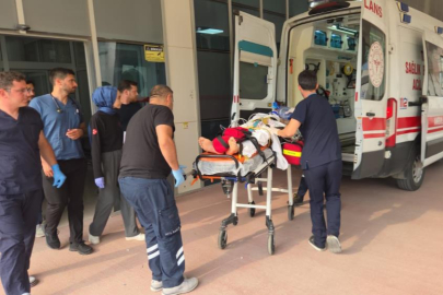 Motosiklet virajda savruldu sürücü ağır yaralı