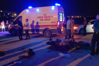 Otomobil ile motosiklet çarpıştı: 1 ölü, 1 yaralı