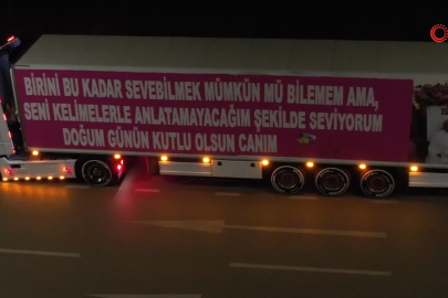 Bursa'da romantizmin adresi tır dorsesi oldu!