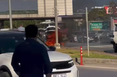 Bursa'da bir otomobil daha alev topuna döndü