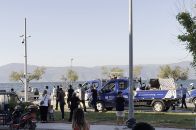Mudanya’da sahil hattına yakın takip