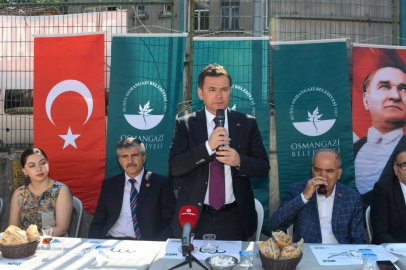 Osmangazi’de halk sofrası: Başkan Aydın vatandaşlarla bir araya geldi