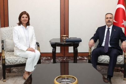 Dışişleri Bakanı Fidan, Maria Angela Holguin Cuellar'ı kabul etti