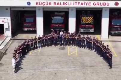 Bursa İtfaiyesi'nden milli takımımıza anlamlı destek