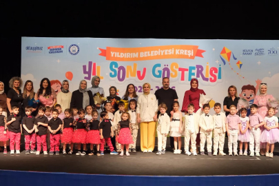 Yıldırım'da miniklerin mezuniyet coşkusu